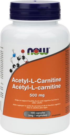 Picture of NOW Foods NOW Foods Acetyl L-Carnitine 500mg, 100 Capsules