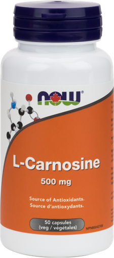Picture of NOW Foods NOW Foods L-Carnosine 500mg, 50 Capsules