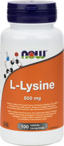 Picture of NOW Foods NOW Foods Lysine 500mg, 100 Tablets