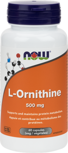 Picture of NOW Foods NOW Foods L-Ornithine 500mg, 60 Capsules