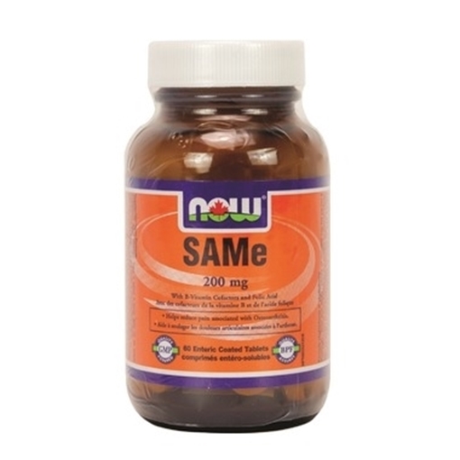 Picture of NOW Foods SAMe 200mg With B6, B12 & Folic Acid, 60 Tablets