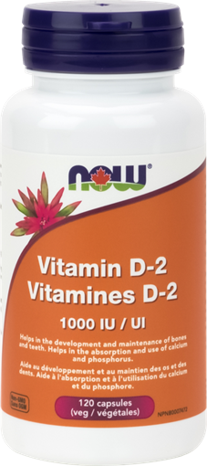 Picture of NOW Foods NOW Foods Vitamin D-2 1,000 IU, 120 Capsules