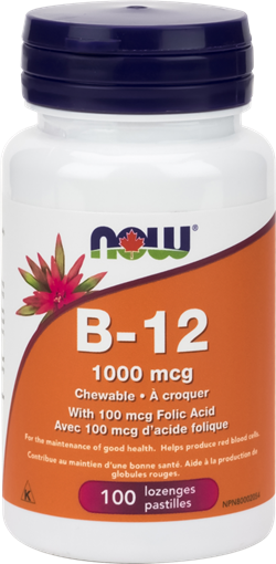 Picture of NOW Foods NOW Foods Vitamin B-12 1000mcg, 100 Chewable Tablets