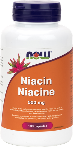 Picture of NOW Foods NOW Foods Niacin 500mg, 100 Capsules