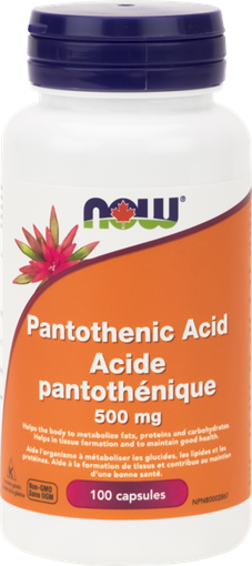 Picture of NOW Foods NOW Foods Pantothenic Acid 500mg, 100 Capsules