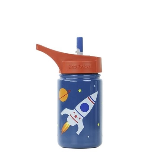 Picture of Eco Vessel LLC Eco Vessel The Scout Stainless Steel Water Bottle, Rocketship 400ml