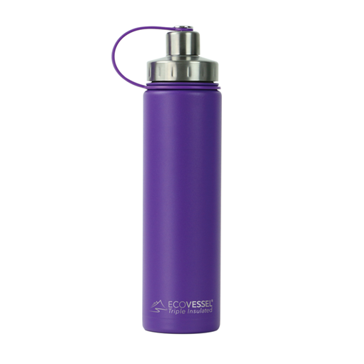 Picture of Eco Vessel LLC Eco Vessel The Boulder Insulated Bottle, Purple 700ml