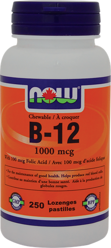 Picture of NOW Foods NOW Foods Vitamin B-12 1000mcg, 250 Chewable Tablets