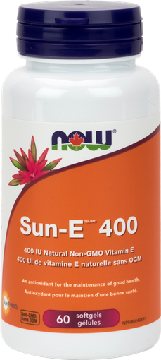 Picture of NOW Foods NOW Foods SUN E-400 IU Vitamin E, 60 Softgels