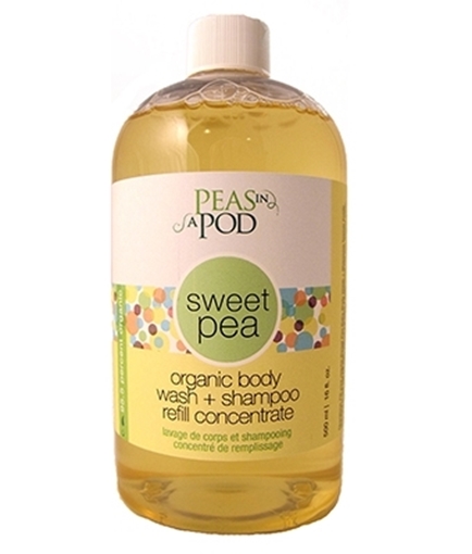 Picture of Peas In A Pod Peas in a Pod Sweet Pea Organic Body Wash + Shampoo Refill, 500ml
