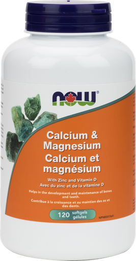Picture of NOW Foods NOW Foods Calcium and Magnesium, 120 Softgels