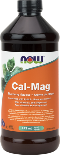 Picture of NOW Foods NOW Foods Calcium Magnesium Citrate Natural Blueberry Flavour, 473 ml