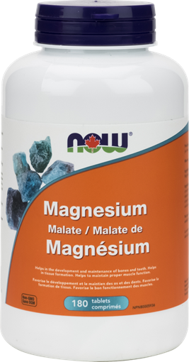 Picture of NOW Foods NOW Foods Magnesium Malate, 180 Tablets