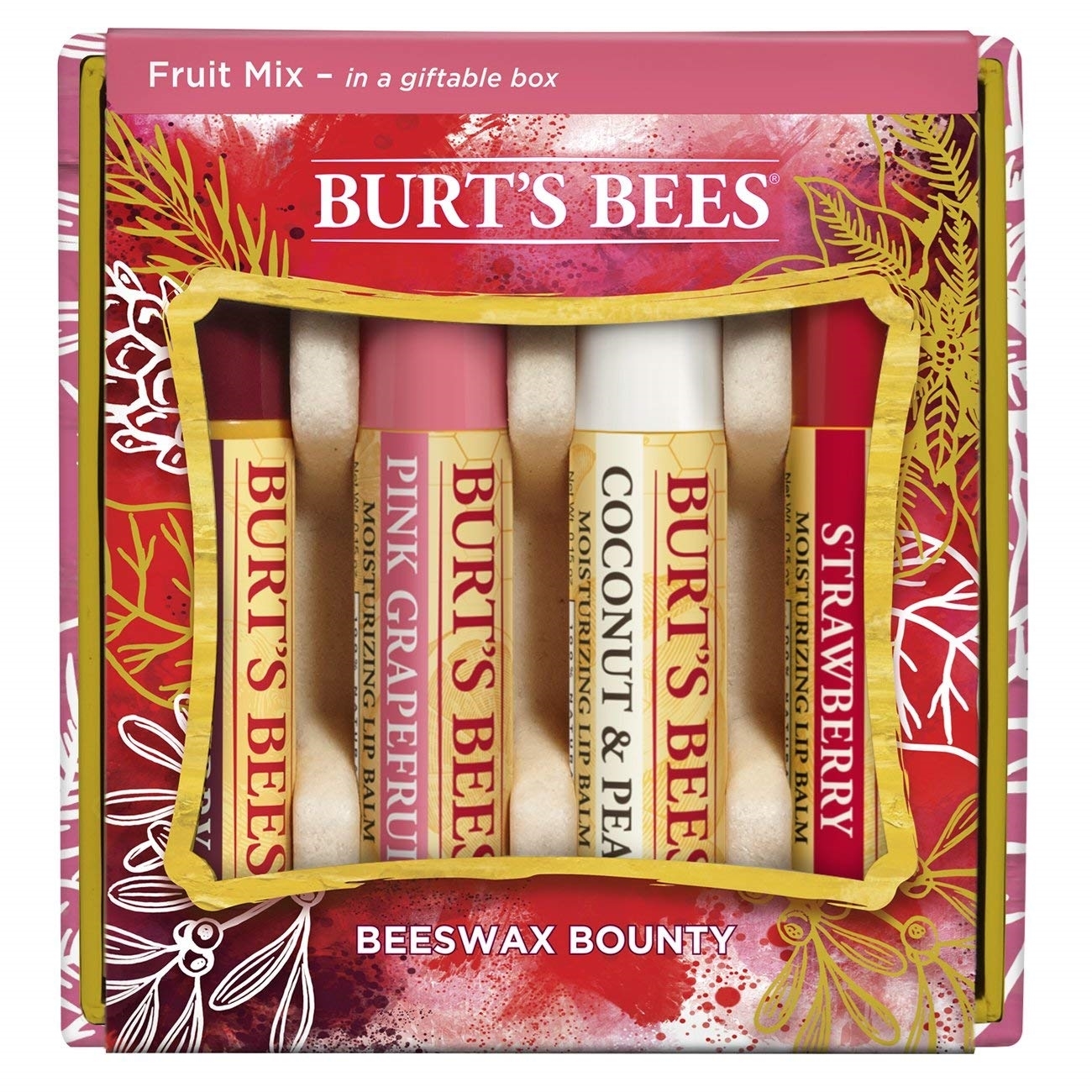Burt's Bees Holiday 2018 Bounty Fruit Mix Kit, 4x4.25g   -  Canada's online vitamin, beauty & health store.
