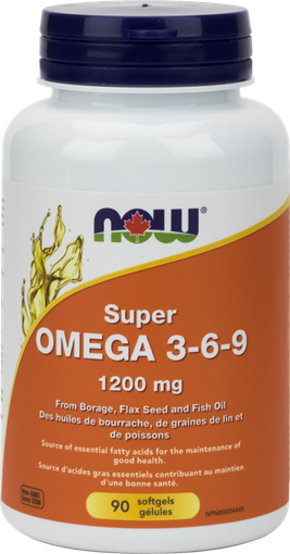 Picture of NOW Foods NOW Foods Omega 3-6-9 1200mg, 90 Softgels