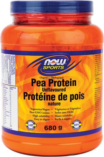 Picture of NOW Foods NOW Foods Organic Pea Protein Isolate Unflavoured Powder, 680g