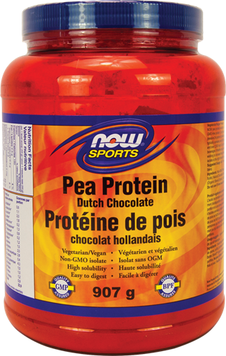 Picture of NOW Foods NOW Foods Pea Protein Isolate Powder, Dutch Chocolate 907g