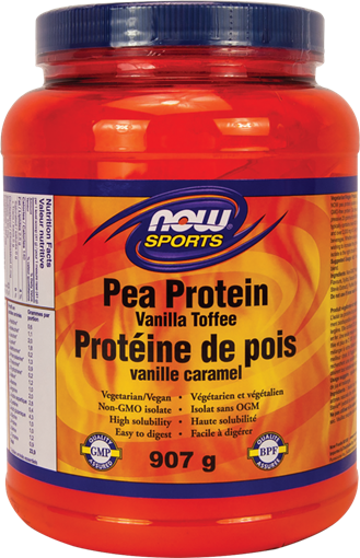 Picture of NOW Foods NOW Foods Pea Protein Isolate Powder, Vanilla Toffee 907g
