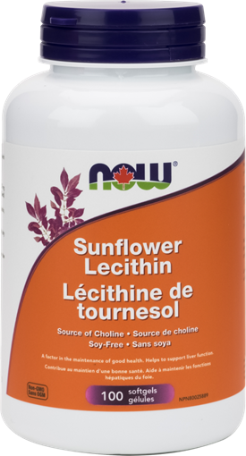 Picture of NOW Foods Sunflower Lecithin 1200mg, 100 Softgels