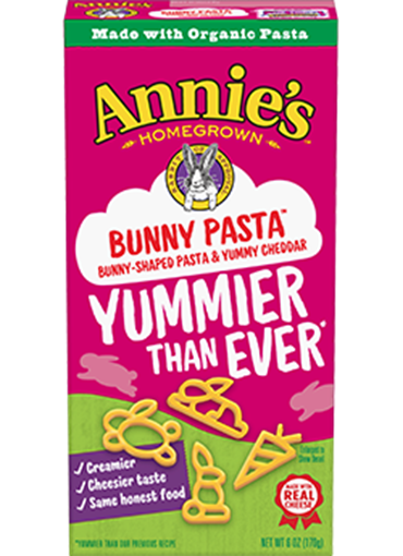 Picture of Annie's Homegrown Annie's Homegrown Bunny Pasta with Cheese, 170g