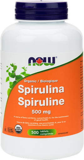 Picture of NOW Foods NOW Foods Organic Spirulina 500mg, 500 Tablets