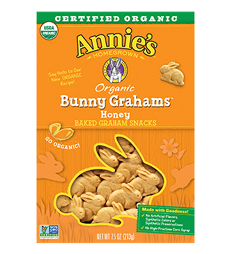 Picture of Annie's Homegrown Annie's Homegrown Honey Bunny Grahams, 213g