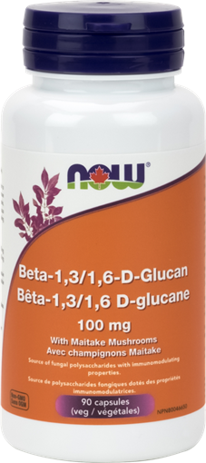 Picture of NOW Foods NOW Foods Beta -1,3/1,6-D-Glucan 100mg, 90 Capsules