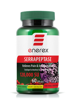 Picture of  Enerex Serrapeptase 120,000 SU, 60 Capsules