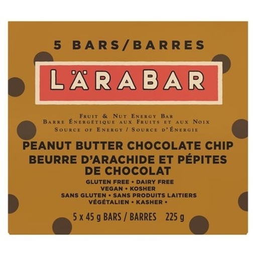 Picture of Larabar Larabar Peanut Butter Chocolate Chip, 5x45g