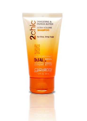 Picture of Giovanni Cosmetics Giovanni 2chic® Ultra-Volume Travel Shampoo, Tangerine & Papaya 44ml