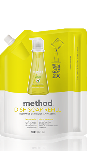 Picture of Method Home Method Dish Pump Refill, Lemon Mint 1064ml