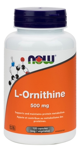 Picture of NOW Foods NOW Foods L-Ornithine 500mg, 120 Capsules
