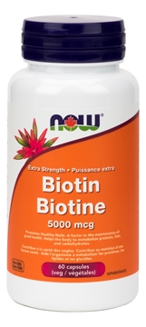 Picture of  Biotin 5000mcg, 60 Capsules