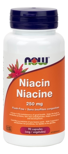 Picture of NOW Foods NOW Foods Flush-Free Niacin 250mg, 90 Capsules