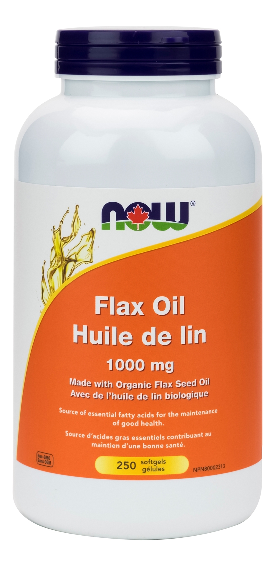NOW Foods Organic Flax Oil 1000mg Canada