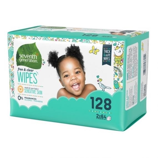 Picture of Seventh Generation Seventh Generation Baby Wipes Refill, Free & Clear 128 Count