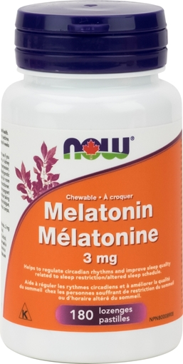 Picture of NOW Foods NOW Foods Melatonin 3mg, 180 Chewable Tablets