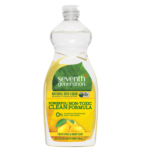 Picture of Seventh Generation Seventh Generation Dish Liquid, Fresh Citrus and Ginger 739ml