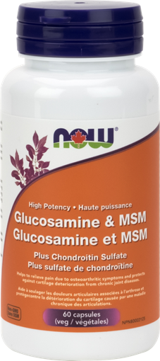 Picture of NOW Foods NOW Foods Glucosamine, MSM, & Chondroitin, 180 Capsules