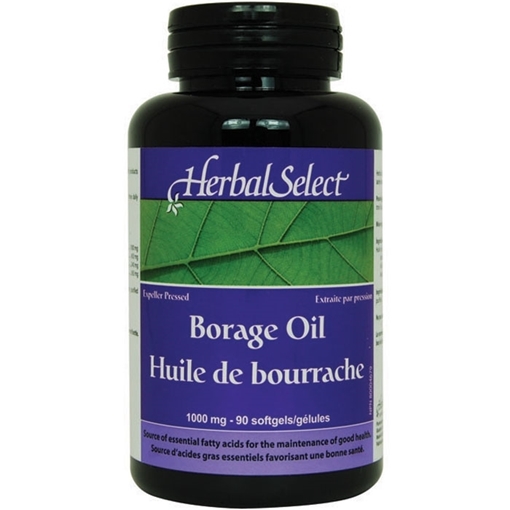 Picture of Herbal Select Herbal Select Borage Oil 1000mg, 90Softgels