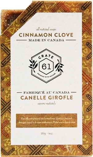 Picture of Crate 61 Organics Crate 61 Organics Bar Soap, Cinnamon Clove 110g