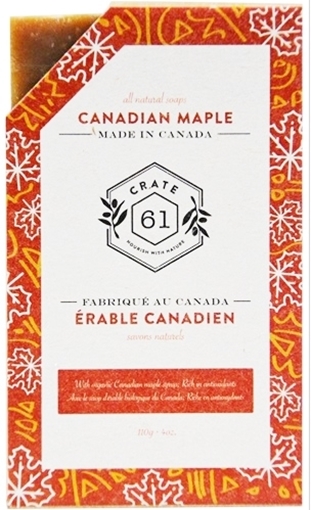 Picture of Crate 61 Organics Crate 61 Organics Bar Soap, Canadian Maple 110g
