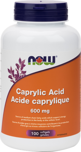 Picture of NOW Foods NOW Foods Caprylic Acid 600mg, 100 Softgels