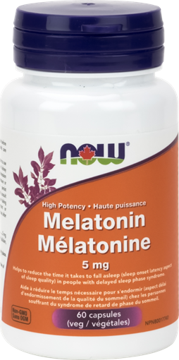 Picture of NOW Foods NOW Foods Melatonin 5mg, 60 Capsules