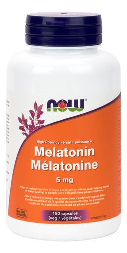 Picture of NOW Foods NOW Foods Melatonin 5mg, 180 Capsules