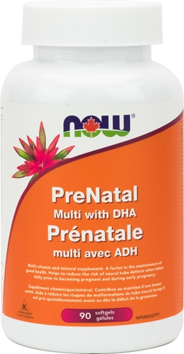 Picture of NOW Foods NOW Foods Prenatal Multi with DHA, 90 Softgels