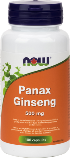 Picture of NOW Foods NOW Foods Panax Ginseng Extract 500mg, 100 Capsules