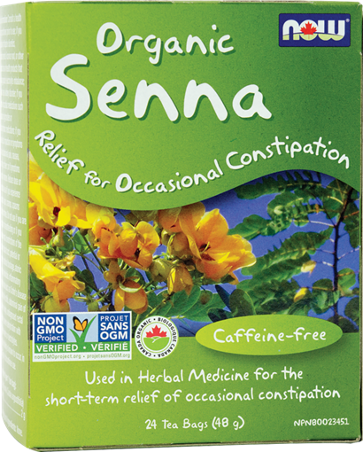 Picture of NOW Foods NOW Foods Organic Senna Herbal Tea, 24 Bags