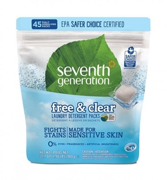 Picture of  Seventh Generation Laundry Packs, Free & Clear 45 Count