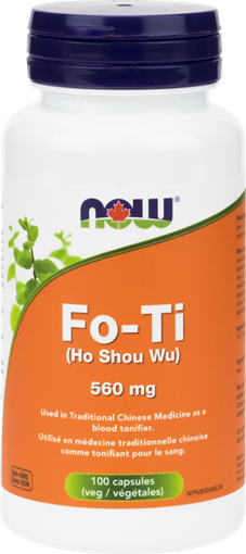 Picture of NOW Foods NOW Foods Fo-Ti (Ho Shou Wu) 560mg, 100 Capsules